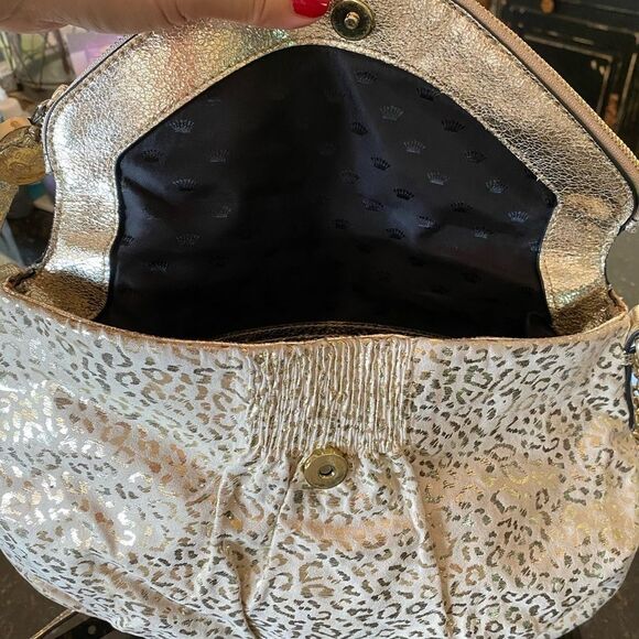 *Juicy Couture* Gold in Gold Cheetah Print Handbag - Picture 6 of 12